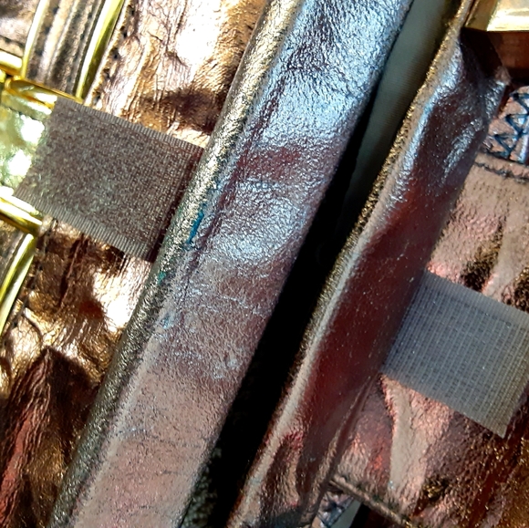 Bronze and gold handbag - Picture 6 of 8